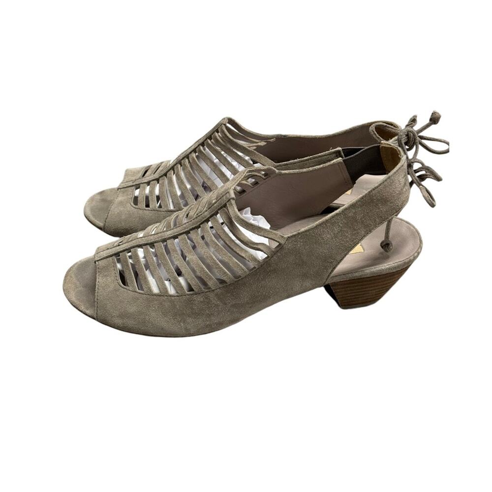 Paul Green Trisha Suede Heeled Slingback Sandal Size 8